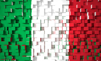 Fototapeta premium italian geometric flag