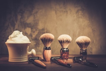 Gentleman's accessories on a luxury wooden board