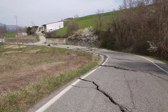 Landslide,impassable road