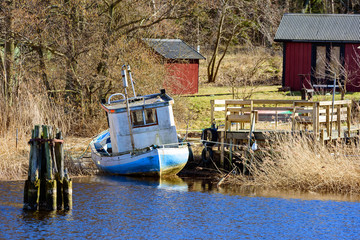 Old fishing boat