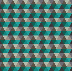 Abstract geometric seamless pattern made of triangles for leaflets, prints, banners, web design, invitations, mock ups, backgrounds, business cards