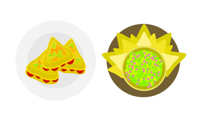 Mexican Food Menu Vector Set