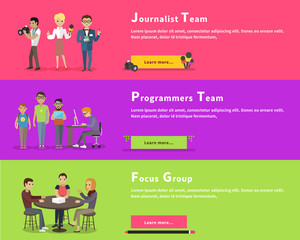 Journalists Team, Programmers Geek, Focus Group