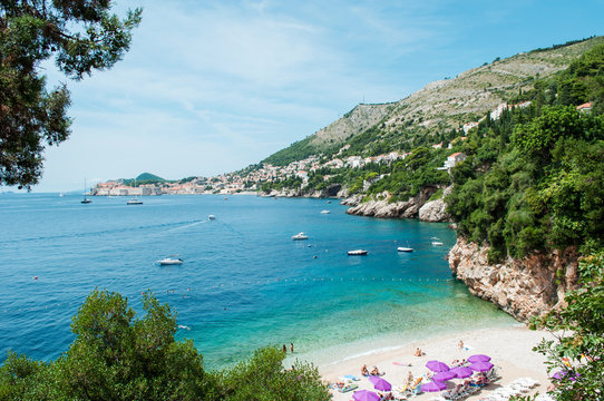 Fototapeta Sveti Jakov Beach, Dubrovnik, Croatia.