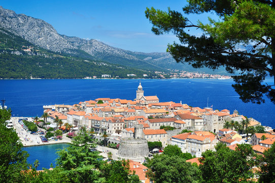 Corcula island, Croatia.