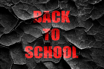 Grunge cracked back to school sign