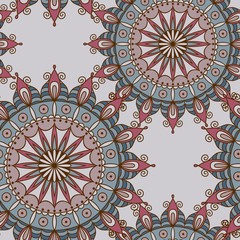 Seamless pattern with mandala. Design element for art.