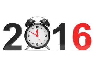 New year 2016 concept. 3D rendering.