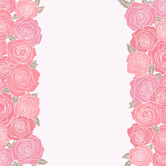 abstract background with roses