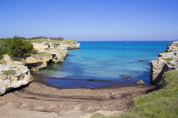 Beach in Salento, Apulia, Italy