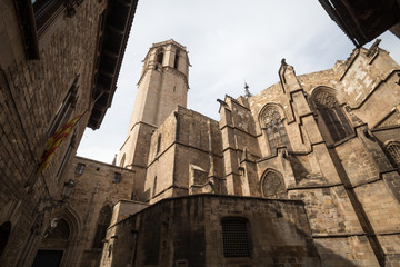 Fototapeta na wymiar cathedral of barcelona in spain