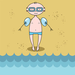 Sea boy for your design Summer vector image