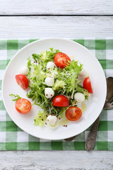 tomato salad on plate