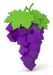 Fototapeta premium GRAPES - 3D
