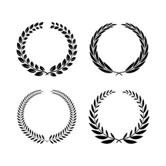 Set of laurel wreaths
