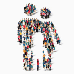 abstract  symbol   family people