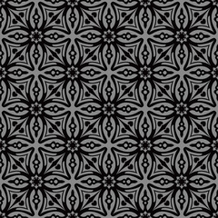 Elegant dark antique background image of 
cross geometry star flower