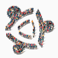 abstract business symbol people