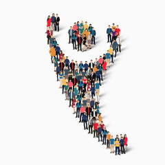 abstract  dancing man people