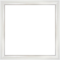 Obraz premium Wooden modern white picture frame