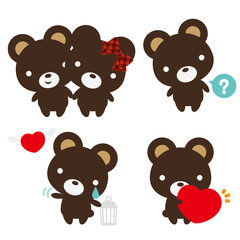 チョコくまビター 仲良し