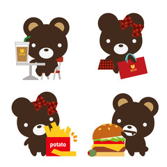 チョコくまビター お出掛け