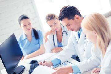 Fototapeta premium team or group of doctors working