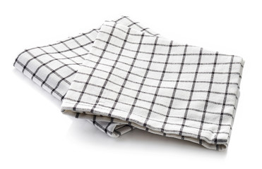 Cotton napkin isolated on white