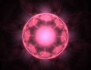 Geometry of Space series. Visually attractive backdrop made of conceptual grids curves and fractal elements suitable as element