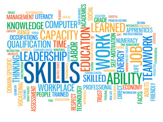 SKILLS Vector Tag Cloud