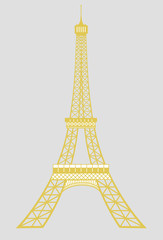Fototapeta na wymiar Gold Eiffel tower Paris for your ideas!
