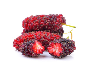 Mulberry isolated on white background