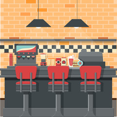 Vintage diner vector for your ideas