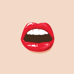 Obraz premium illustration. sexy lips