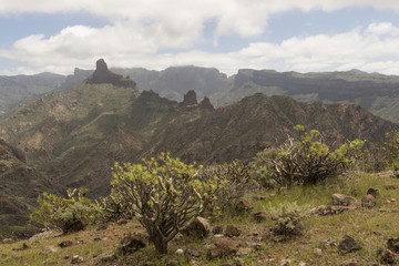 Vista del Roque Bentayga, Gran Canaria
