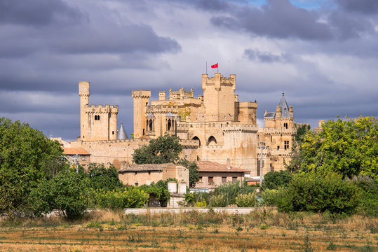 Olite medieval castle in Navarra, Spain
