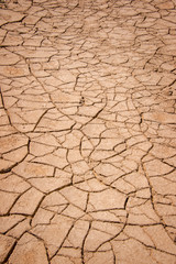 Dry cracked earth background, clay desert texture