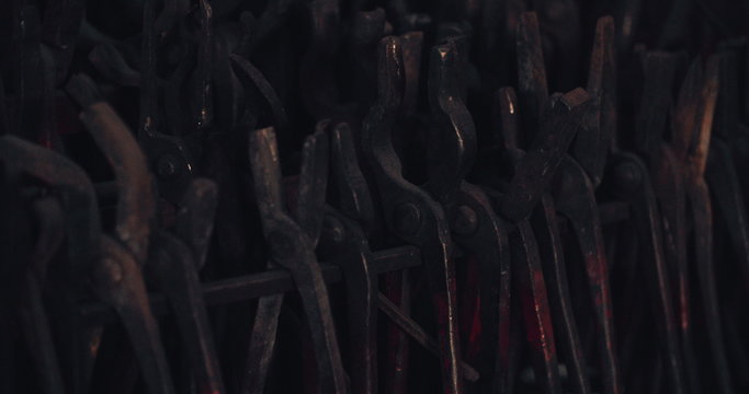 Blacksmith working tools