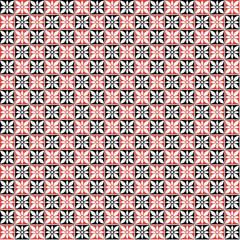 Seamless vector geometric pattern. Black and white background with decorative ornament . Series of Decorative and Ornamental Seamless Patterns.