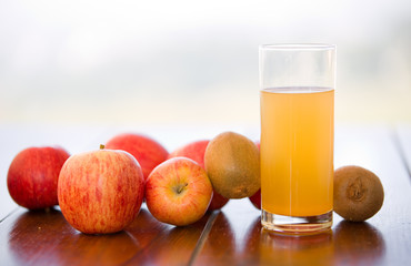 fruits and juice