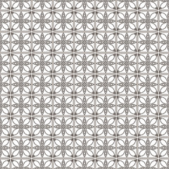 Seamless vector geometric pattern. Black and white background with decorative ornament . Series of Decorative and Ornamental Seamless Patterns.