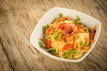 Spaghetti ai gamberi
