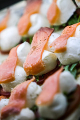 Caprese with spanish ham