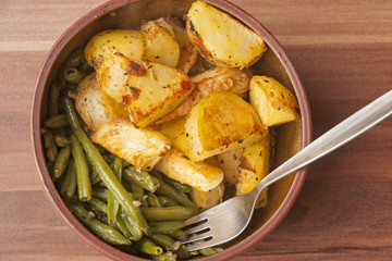 Delicious vegan food