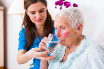 Kind Caregiver Helping