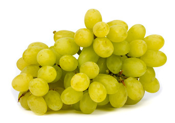 white grape on white background