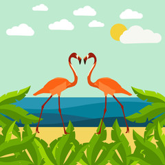 illustration flamingo