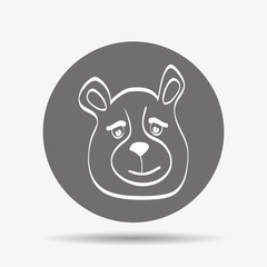 Bear cartoon design, vector illustration