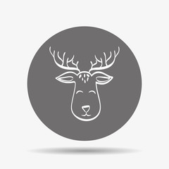 Deer icon design, vector illustration