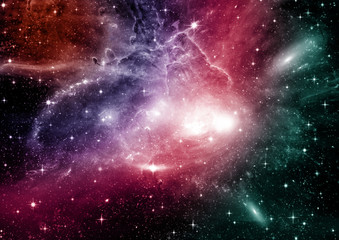 galaxy in a free space